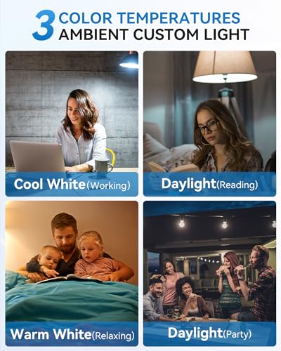 Luxkazsazzi Wirelessglow Rechargeable Light Bulbs With Remote, 3 Color Temperatures And Dimmable Battery Operated Light Bulbs thumb #1