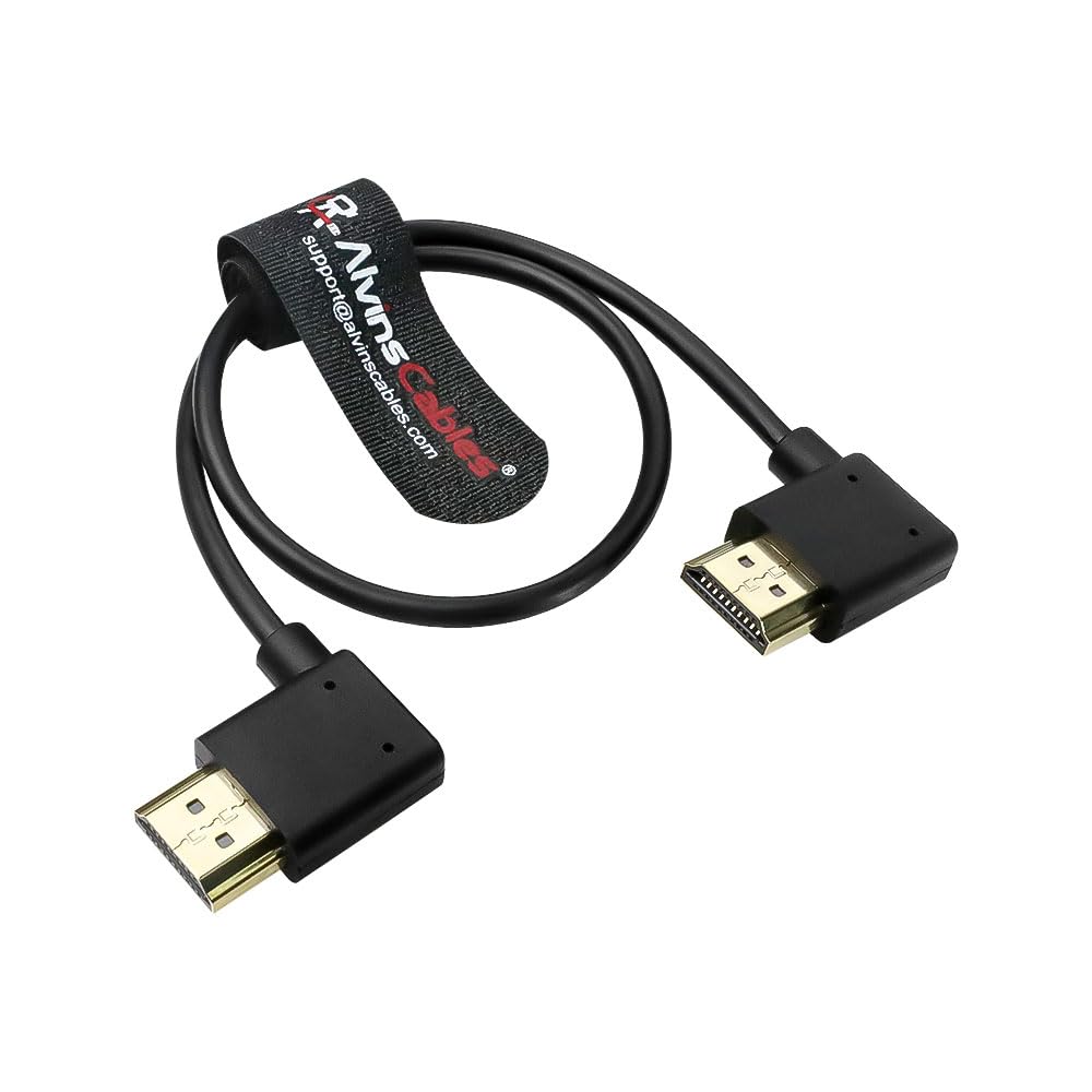 Alvin’s Cables 8K 2.1 Full HDMI Braided Coiled-Cable for Atomos Ninja-V 4K-60P Record from Z-CAM for Canon-C70, for Sony A7S3,A9,A74(18 to 28 Inch) — view 39