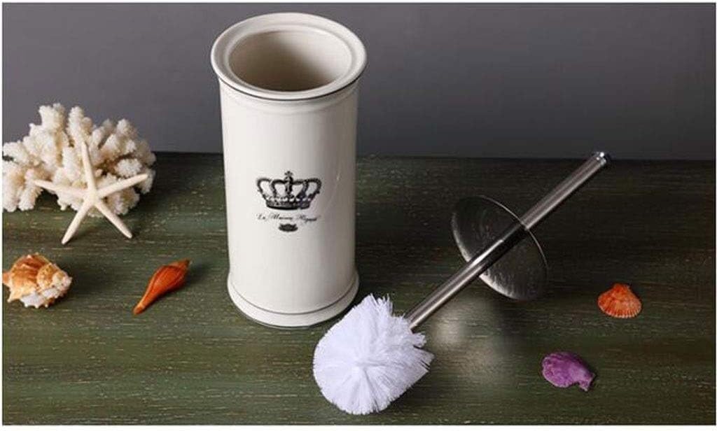 Ceramiczna szczotka do WC i korona siedziska Zestaw szczotek do WC Bidet łazienkowy Szczotka do WC Uchwyt ze stali nierdzewnej Szczotka do WC Akcesoria toaletowe