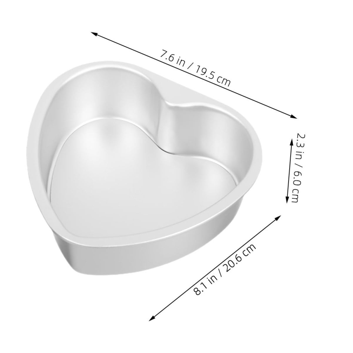 MAGICLULU 5pièces Moule à Gâteau Cœur Amovible Accessoire De Pâtisserie Pour Desserts Spéciaux Pour Et