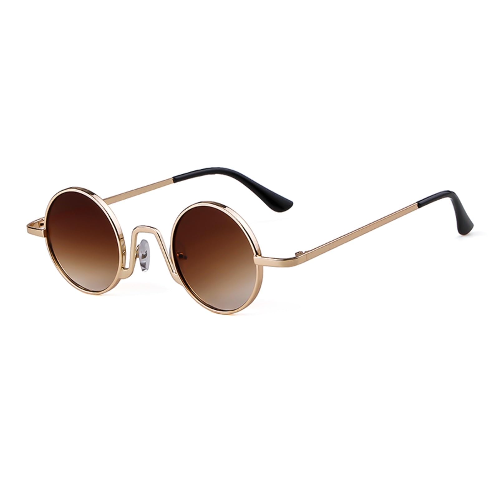 ADEWU Runde Sonnenbrille Hippie Vintage Street Style Cyberpu