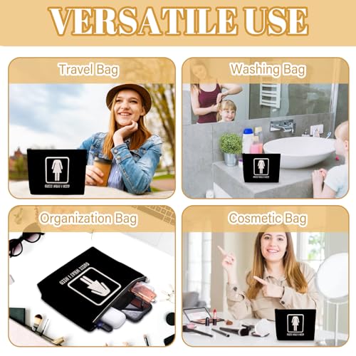 Guess What I Need Makeup Bag, Funny Sarcastic For Women Friends, Black Makeup Pouch, Travel Toiletry Bag With Zipper, Birthday Anniversary Christmas Gifts For Best Friend Bestie Her4