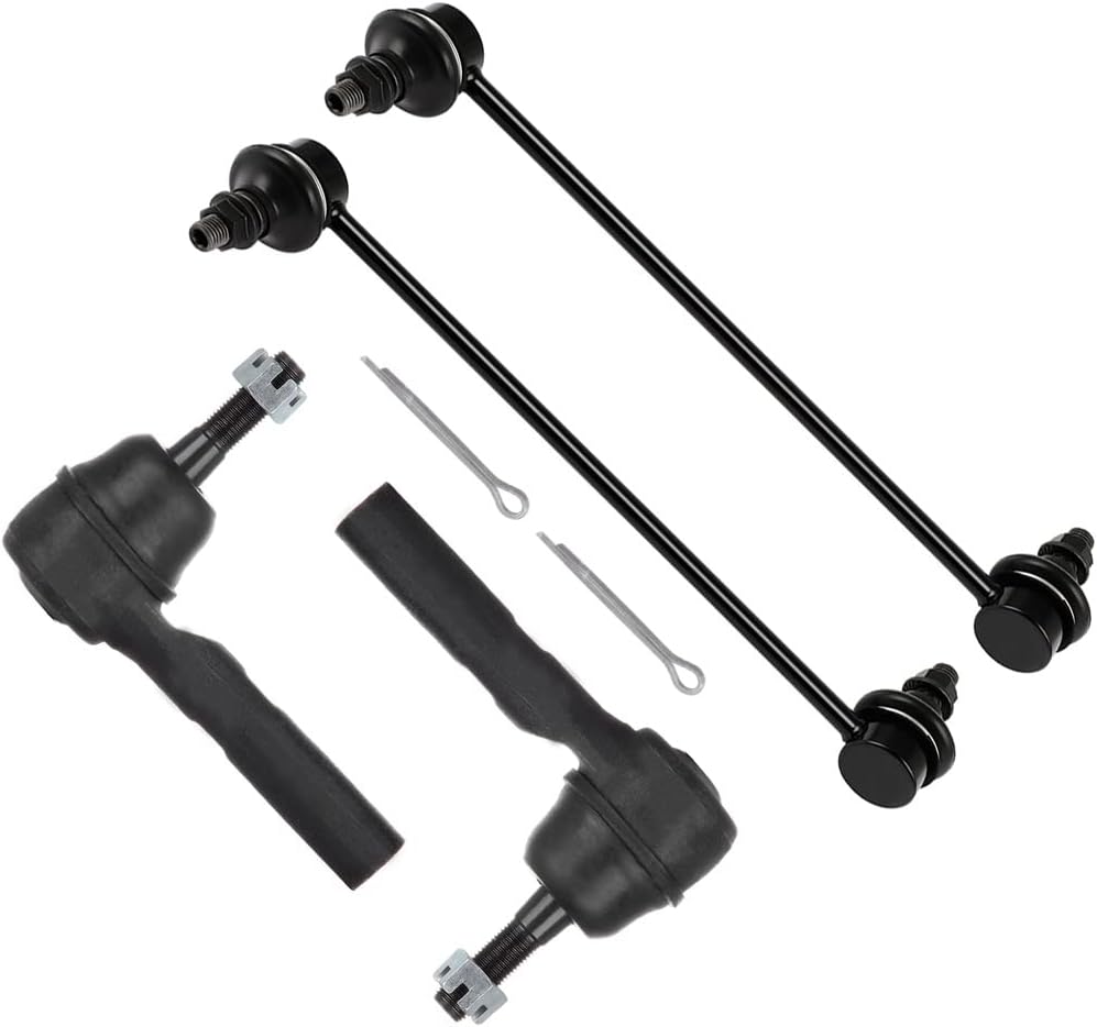 SCITOO 8-PC SET Suspension Kit For Dodge Caliber For Jeep Compass For Jeep Patriot Front Outer Tie Rod End Front Sway Bar End Link