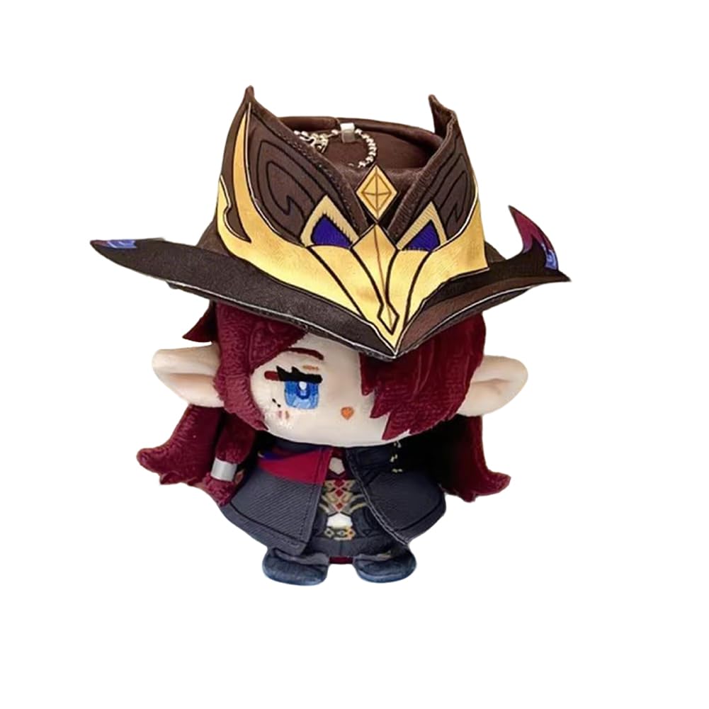 Zhongkaihua 12CM Chasca Pendant Plush Anime Pillow Cushion Stuffed PP Cotton Car Bag Home Keychain Decoration Pendant Ornament For Fans