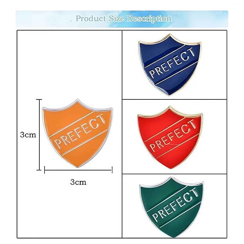 Image of Ximimark 4 PCS 4 Colors Personality Prefect Letter Cartoon Enamel Metal Pin Jewelry Fashion Badge Brooch Women Men Set Pins Gift