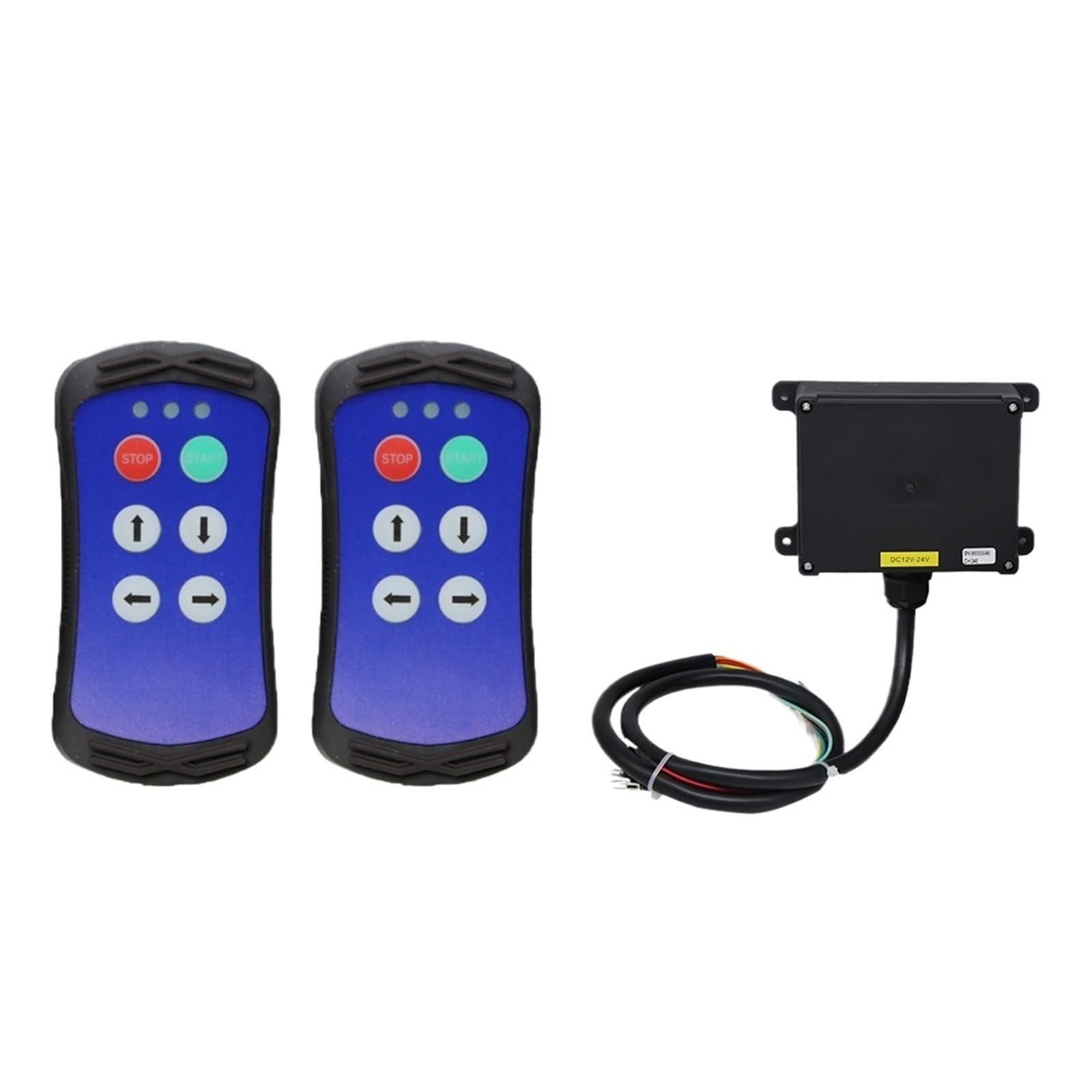 Interruttore A Pulsante Della Gru Telecomando Radio For Gru Industriale Senza Fili A 4 Pulsanti, Controller For Camion Idraulico, Sponda Idraulica(Blue,2T 1R_AC-DC 36-480V)