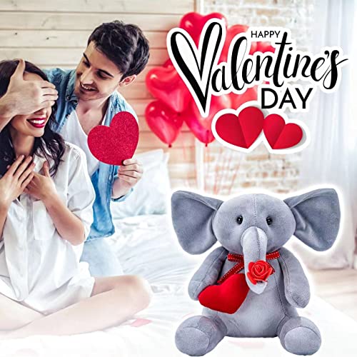 Stuffed Animal Plush Toy, 10" Stuffed Elephant Baby Toy Plush For Valentine's Day Gift, Baby Boys And Girls, Classroom Exchange/Prizes, Party/Home Decorations(Gray) #TOP3
