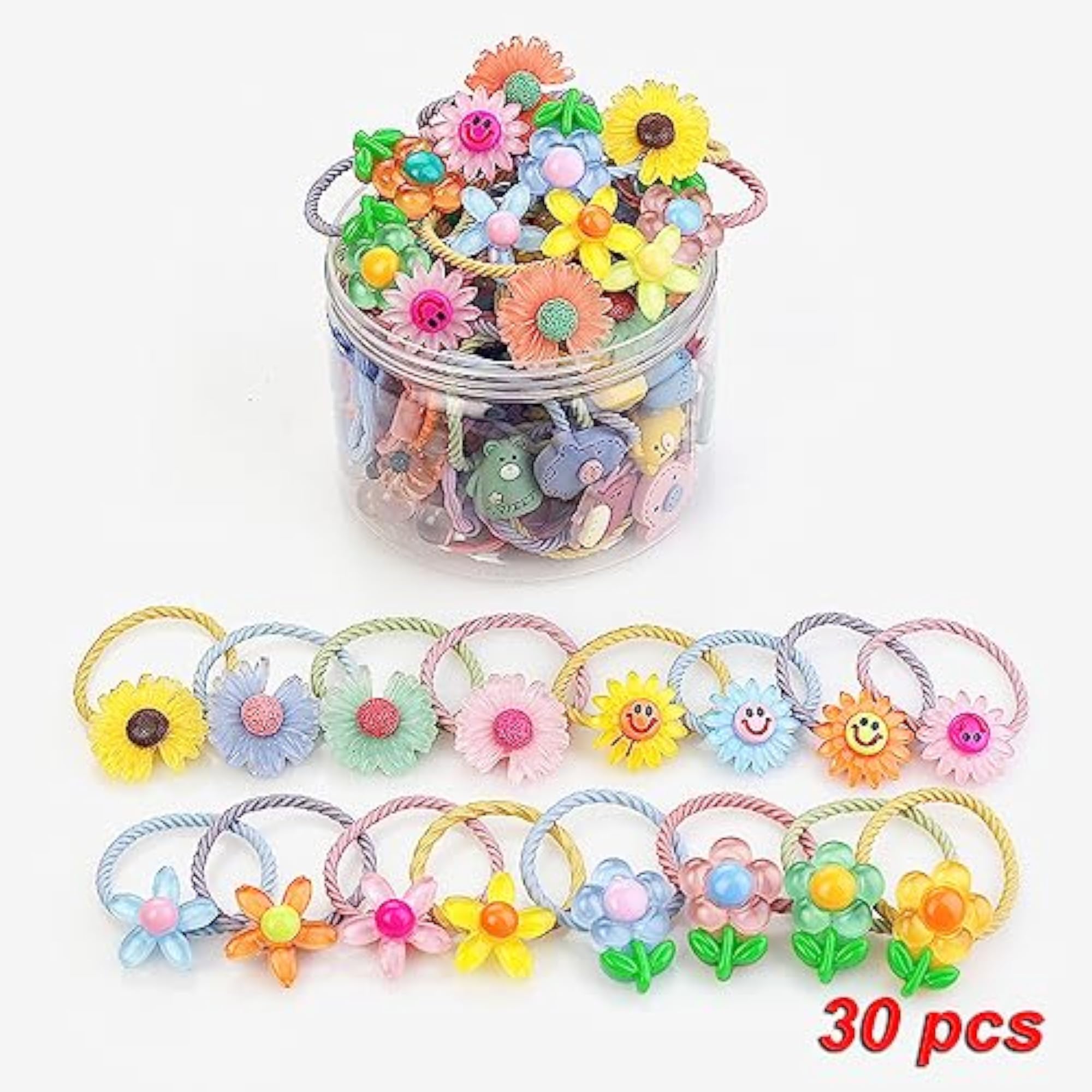 30 pcs Elastic Hair Bands Ties Accessories