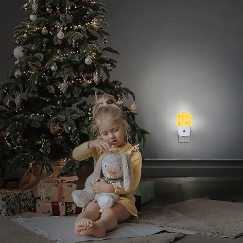 Image of Night Light,Yellow Beehive Bees Night Lights Plug Into Wall for Boys Girls,Lamp for Stairway /Hallway /Bedroom Sleep Friendly