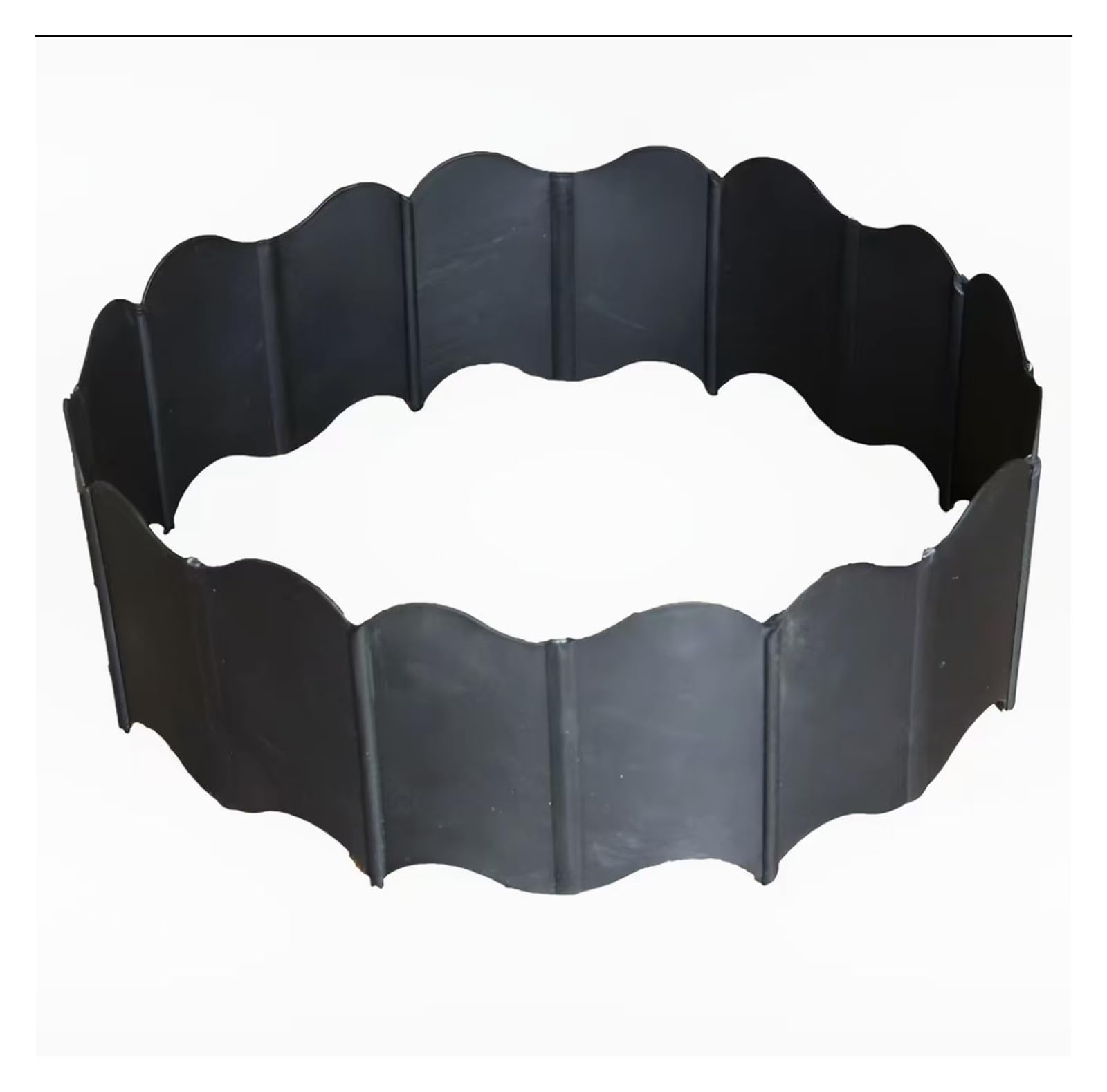 Dqzrtueca Black Edging Kit, Green Lawn Garden Landscape Edging Flower Bed Border 20 Pcs 5.9X5.5in Pp(Black)