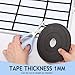 Tellegloww Black Magnetic Tape Roll Thin Strips, 1/4 inch x 25 feet Magnetic Board Dividers Whiteboard Graphic Decorative Tape Marking Line for Classroom Office Art Accessories