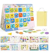 Foayex Montessori Preschool Learning Toddler Toys Age 2-4, Toddler Activities Educational Kids Bo...