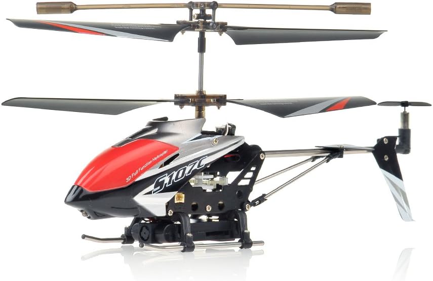Syma S107C 3channel Coaxial Mini Spy Cam Helicopter (Black) ***Micro SD Card NOT INCLUDED***