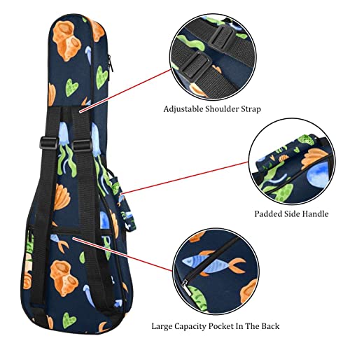 Sac de transport ukulélé ténor rembourré imperméable pour concert - 3