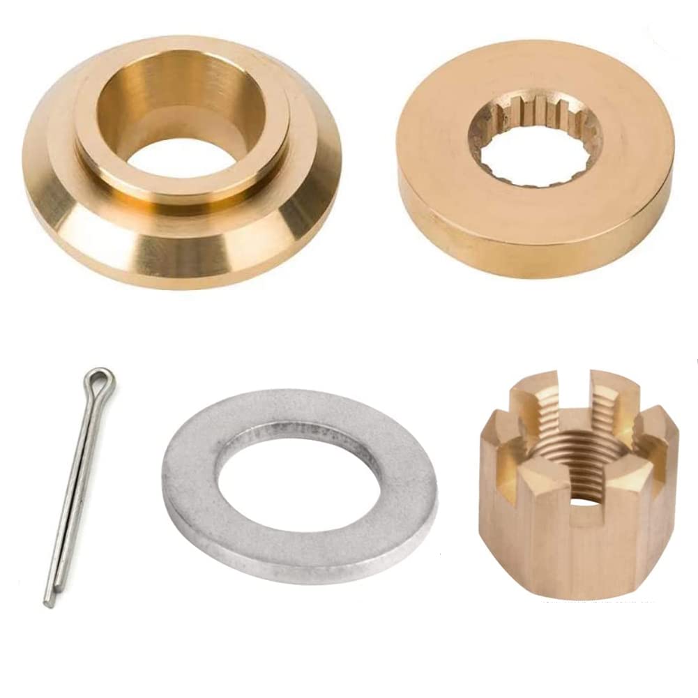Boatman Installation Hardware Kits fit Yamaha Outboard Propeller 60-130 HP（Thrust Washer/Space/Washer/Nut/Cotter Pin）