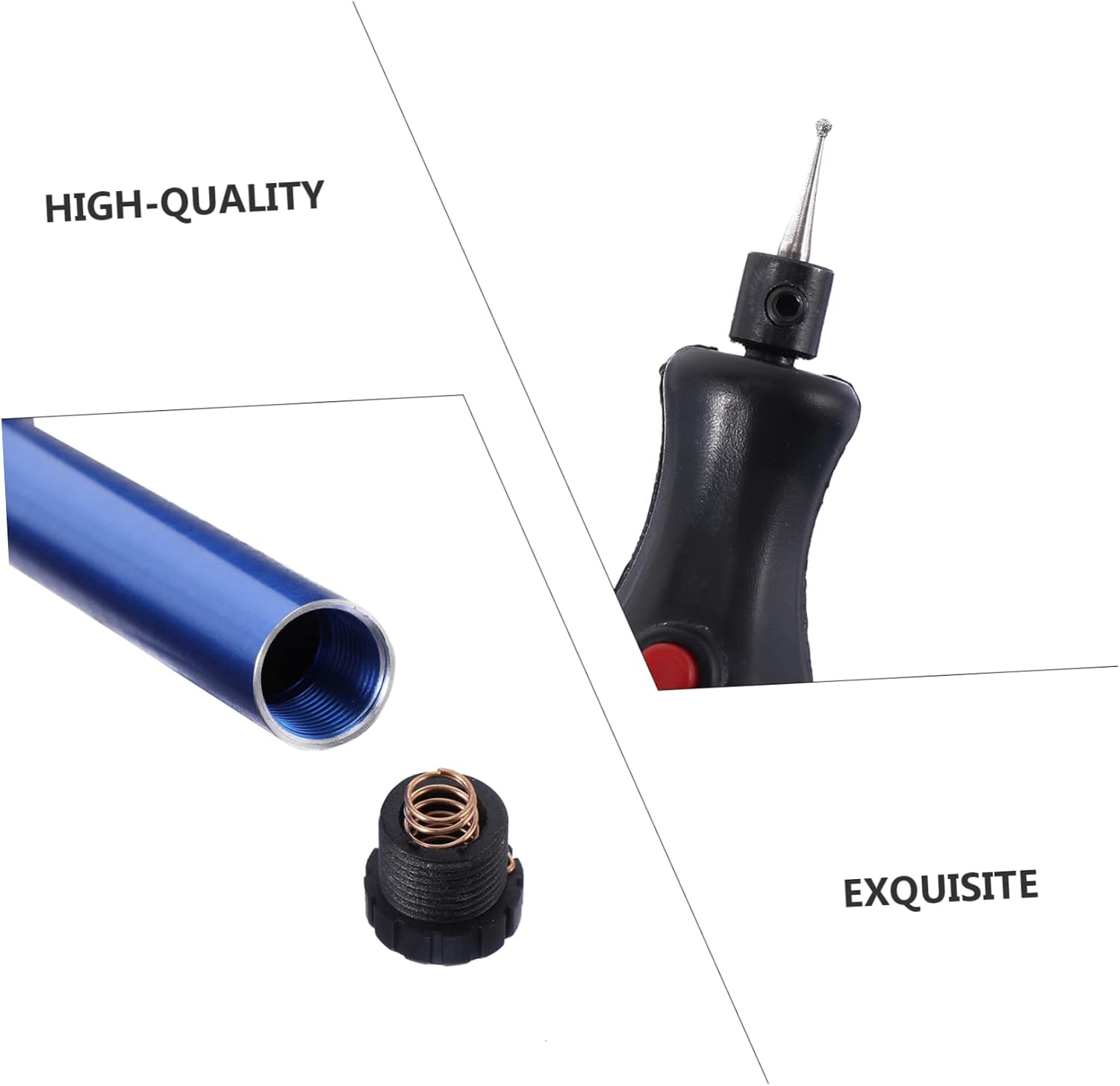 Mini Electric Engraving Pen for DIY Metal Glass Wood, Blue Alloy