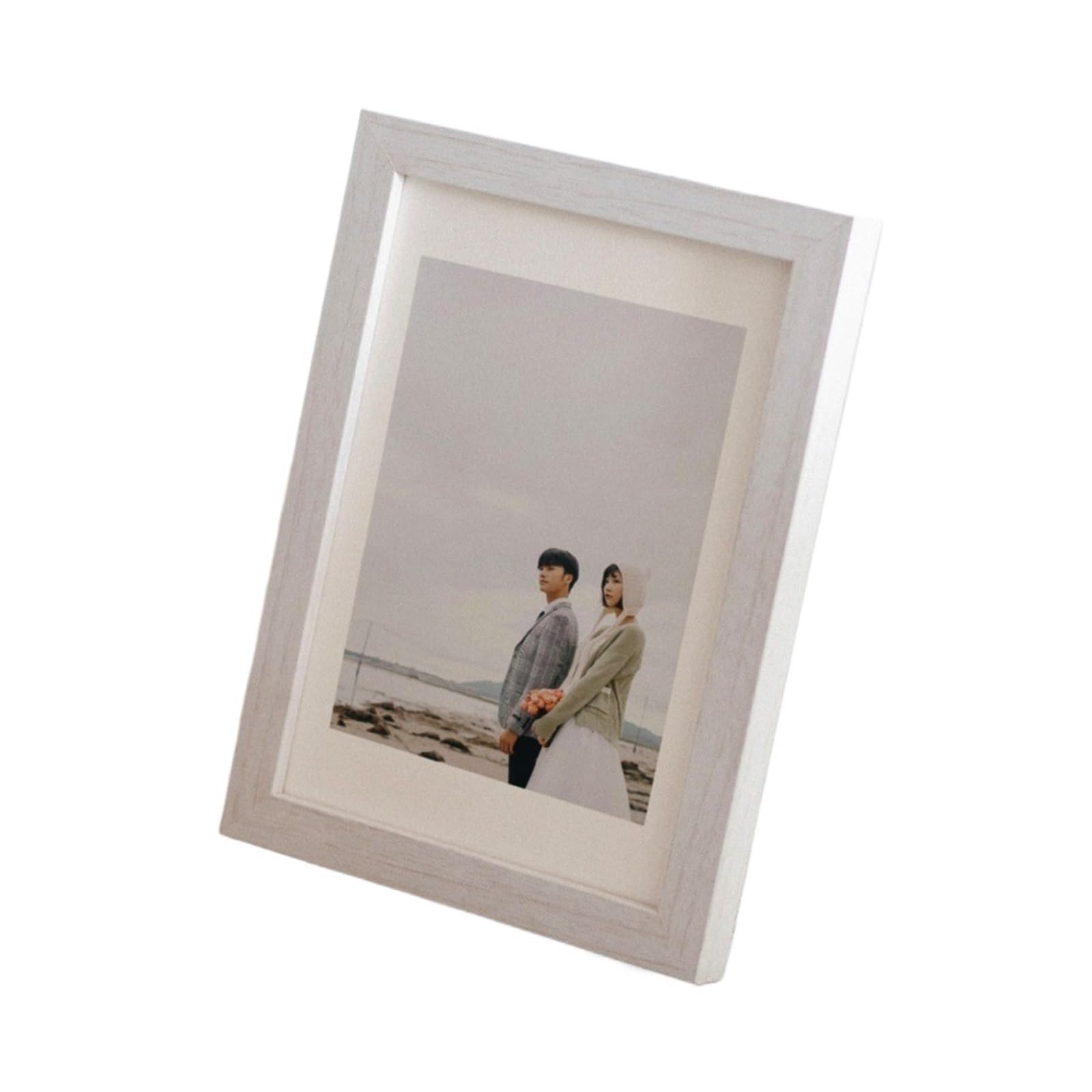Picture Frames Wooden Picture Frame For Walls 10X15 15X20 20X25 A4 Vintage Photo Stand For Pictures Decor Commemorative(White Frame,20X25cm 10inch)
