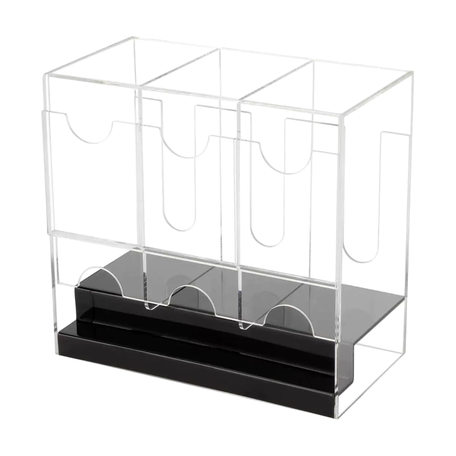 ZEPFJHE Sturdy ABS Trading Card Storage Container with Push Through Systems Dustproof Card Case