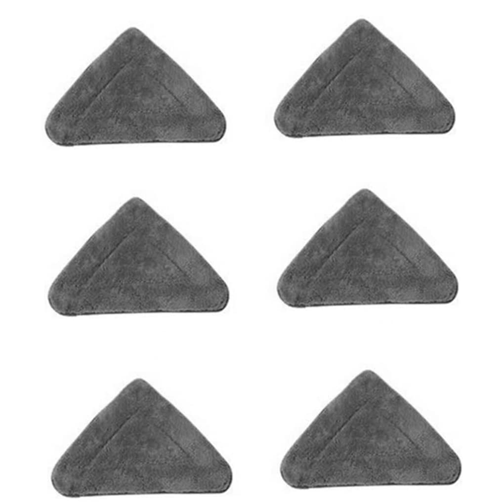 NOPEILVI 6PCS Triangle Microfiber Spin Mop Heads - 360 Rotatable & Adjustable for Hardwood & Home Floors