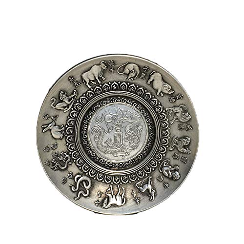 Yunhao8Antique bronze zodiac dish wash pen ornaments