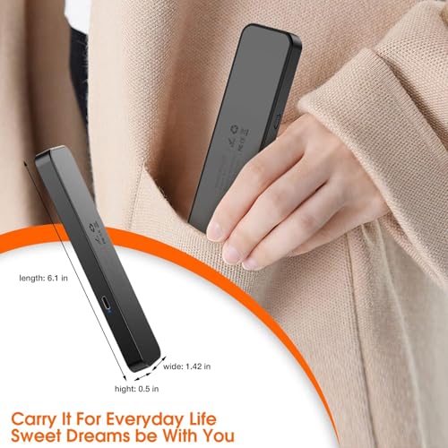 Image of Bone Conduction Bluetooth Pillow Speaker for Sleeping, Portable Sleep Bar Perfect for Side Sleepers, Speaker with Stereo Bass-30 /60-Min Timer, Volume Control, TF Function, Privacy&Meditation