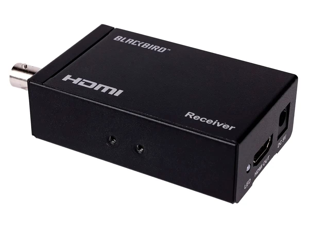 Monoprice Blackbird HDMI Extender su cavo coassiale fino a 100 metri (1080p@60Hz, larghezza di banda video 6,75Gbps, HDCP 1.1, per DVR e DVD