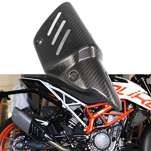 Protección de escape en fibra de carbono para mitigar el calor en motos R1, R3 y R6