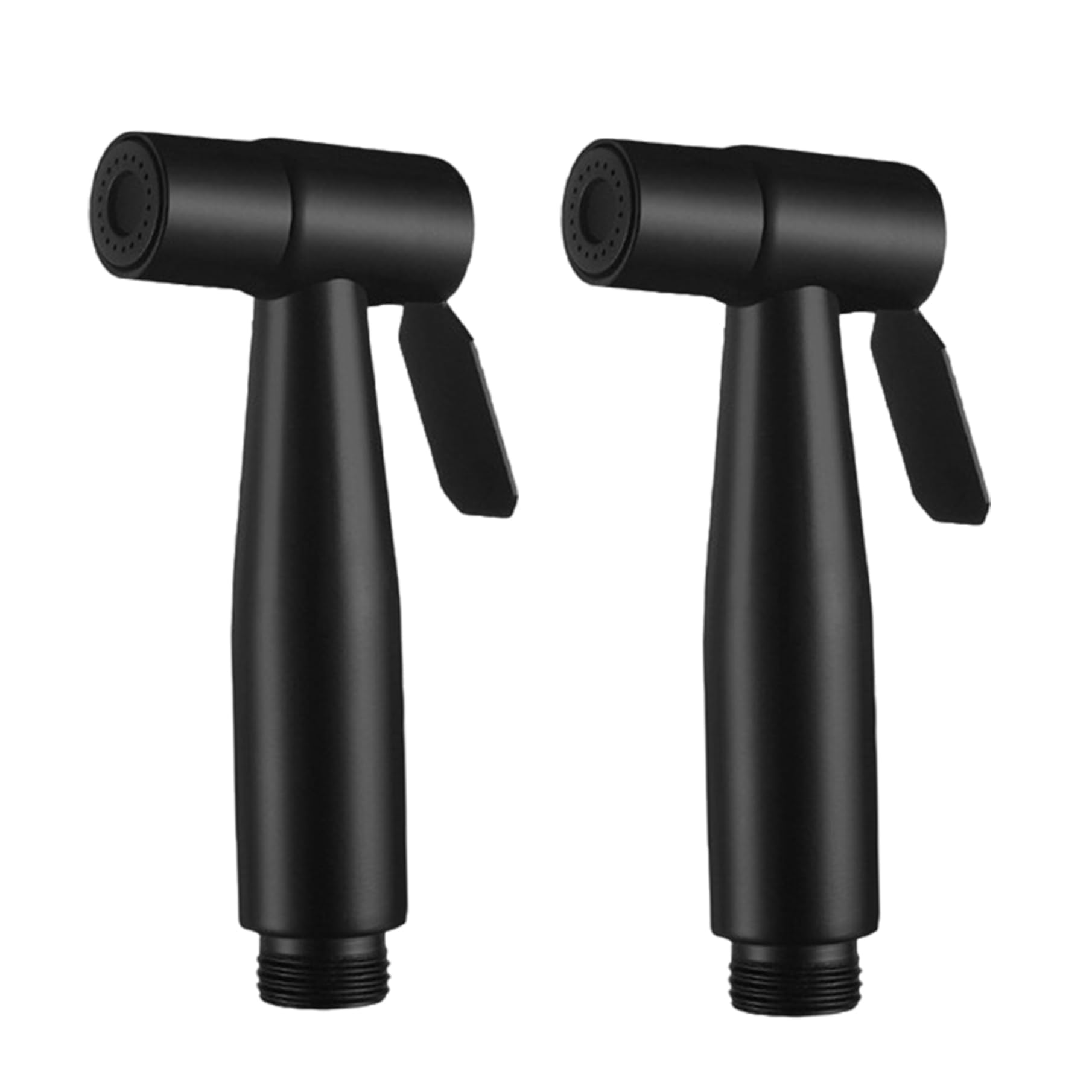 2Pcs Toilet Bidet Sprayer Detachable Stainless Steel Handheld Bidet Sprayer Bathroom Accessories for Kitchen and Toilet Cleaning Black
