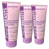 FRESH BREASTS Female Hygiene Antiperspirant 3.4 oz (3 PACK) The Solution for Women!
