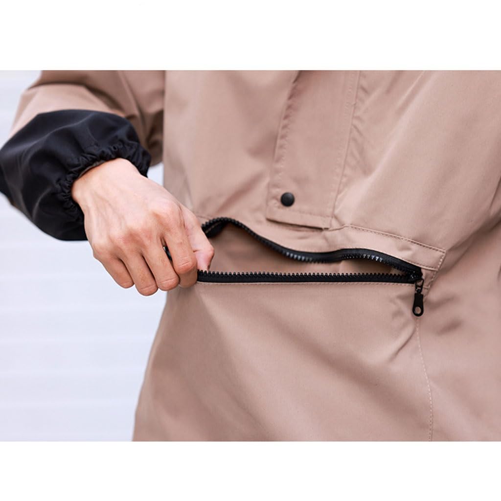 Delantal de camarero Delantal con mangas for otoño e invierno, cocina casera, vestidor inverso, camarero de restaurante, monos for adultos, delantal de manga larga, ropa de trabajo Delantales Delantal
