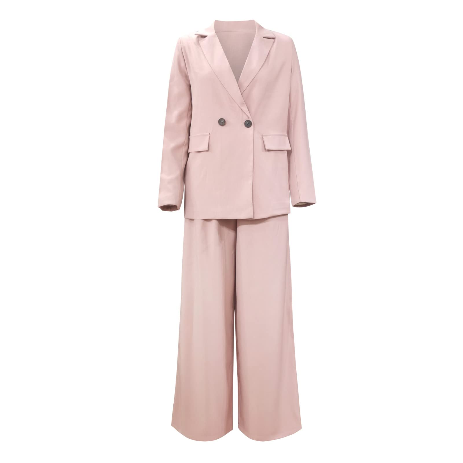 Tailleur Mujer Ceremonia Completo Chándal Mujer Sólido Slim Fit Blazer de Manga Larga+Pantalones Oficina Chaquetas Dos Piezas Elegante Primavera y Otoño Conjunto de Trabajo para Oficina