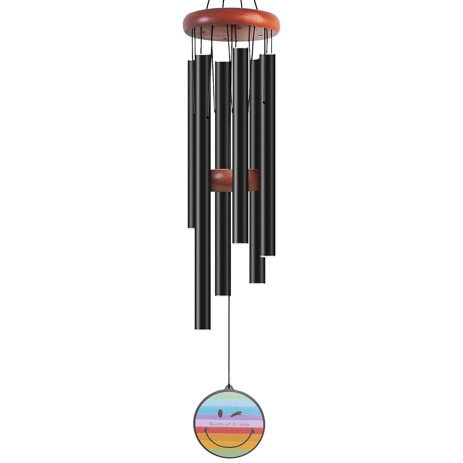 Sounds of Silence 37'' Wind Chimes for Outside - Aluminium Windchime Yard, Patio Decorations Outdoor, Deep Tone to Create an Enjoyable Zen Atmosphere, Amazing Wind Chimes Gifts