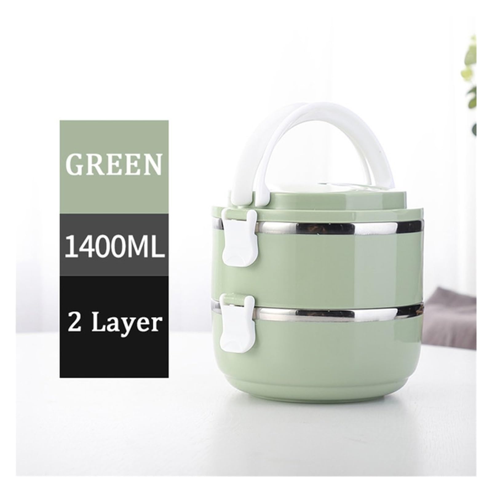 SePkus Scatola per Il Pranzo Bento Box Portatile Isolamento Termico Secchio per la Cena Contenitori per Alimenti Stoviglie da Cucina Scatola per Il Pranzo sigillata Ecologica in Acciaio Inossidabile