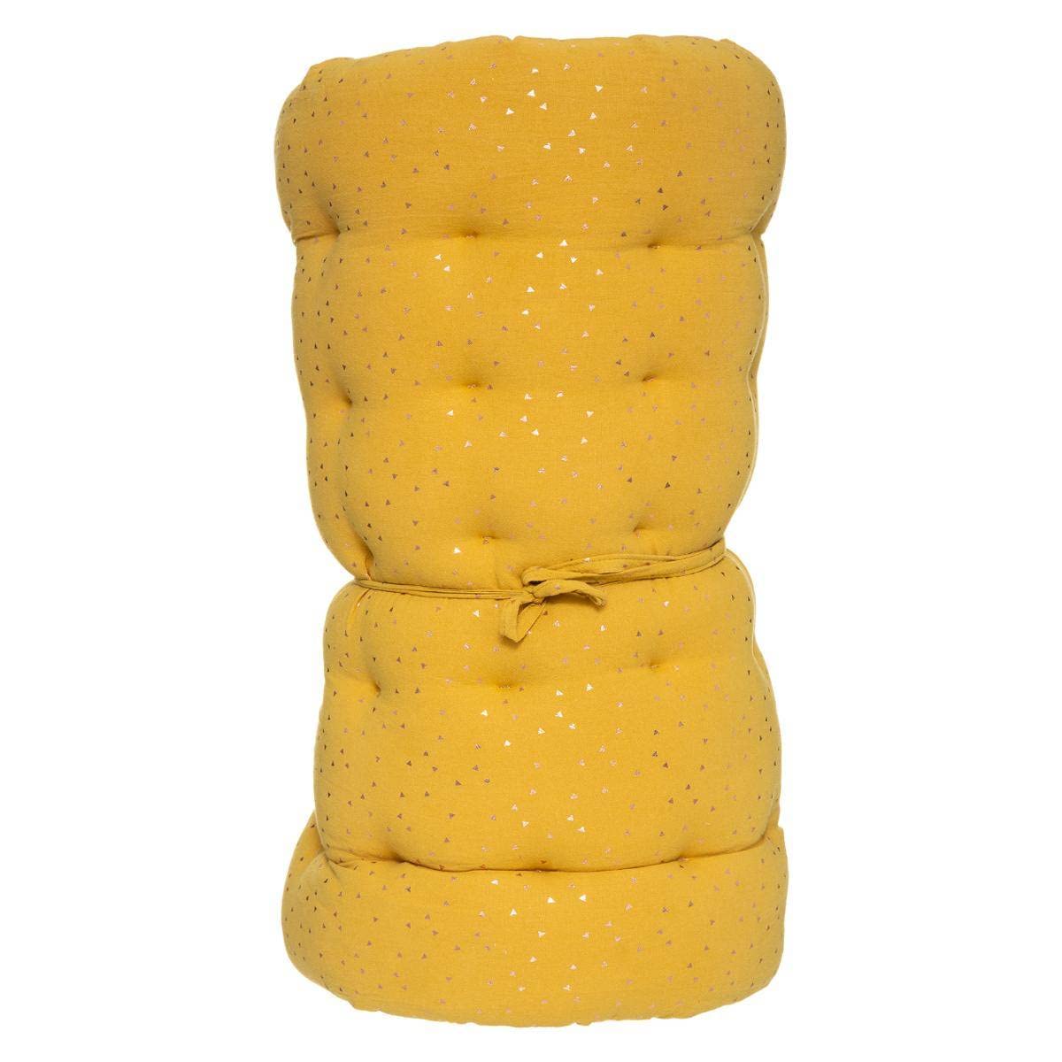 Atmosphera - Matelas de Sol Enfant Berlingot - Jaune Moutarde 60x120 cm