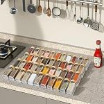 Spice Drawer Organizer 4 Tier, Acrylic Seasoning Organizer Rack, Small - Image 6