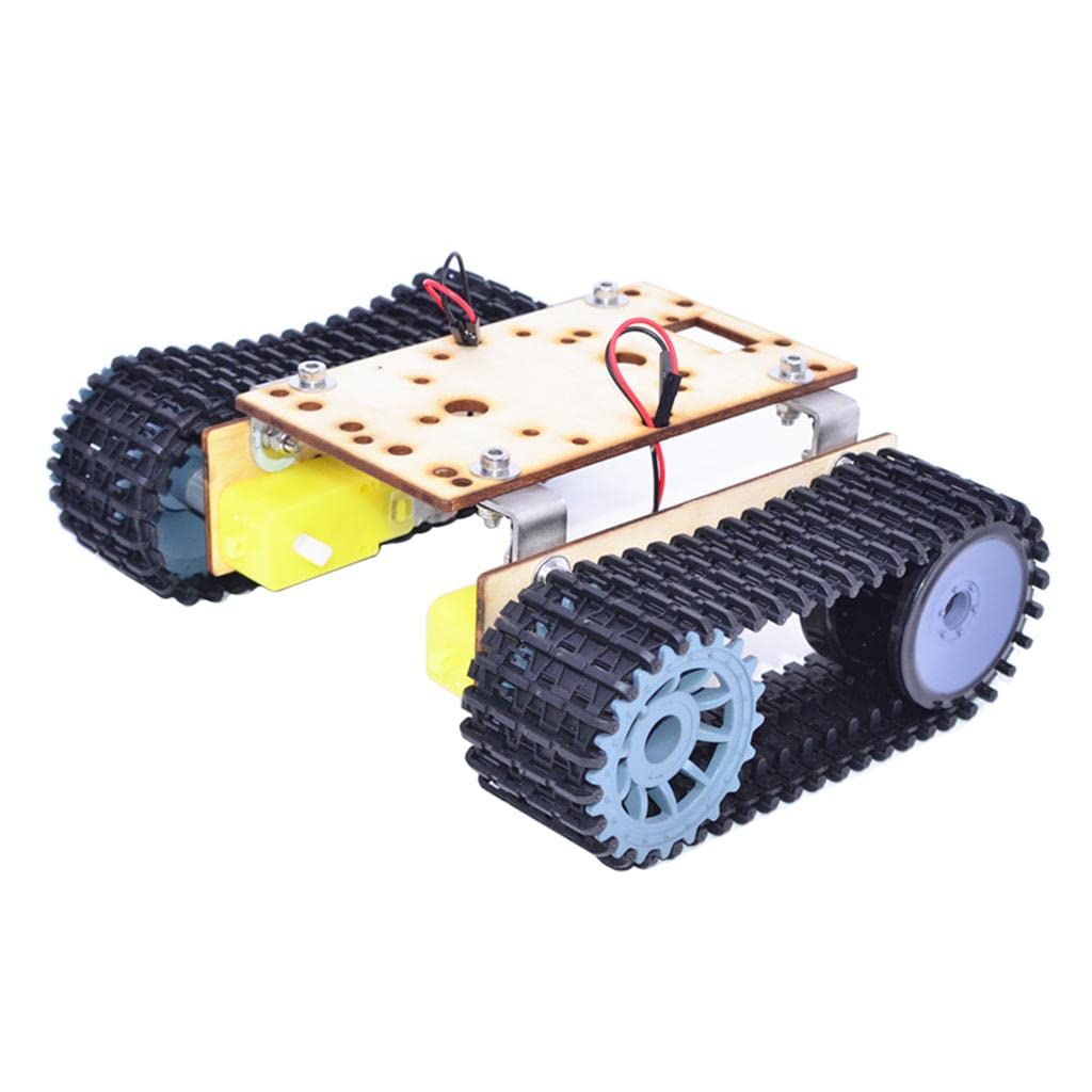 MagiDeal Chasis de Coche Tanque DIY, Oruga, Robot de Coche DIY con TT