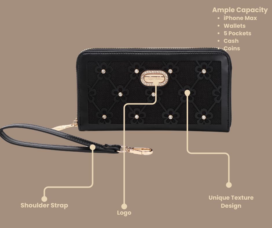 Wildflower Handmade Wristlet Wallet4