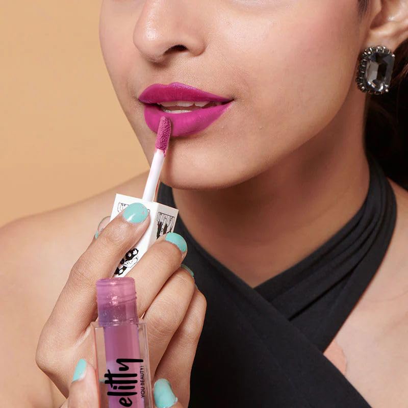 Image of Elitty Liquid Matte Lipstick | Transfer proof, Smudgeproof & Lightweight | Just A Girl (Mauve)- 4 ML