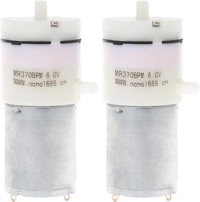 2X DC 3V-6V 5V 370 Motor Micro Mini Air Pump Vacuum for Aquarium Tank Oxygen