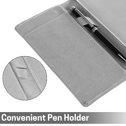 Image of Aurya Leather Checkbook Covers for Personal Checkbook, Checkbook Holder with Free Vinyl Divider, Checkbook Cover for Duplicate Checks for Men and Women