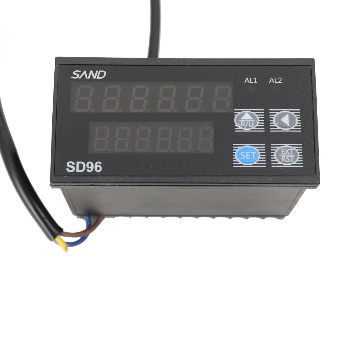 Digital Length Meter Counter, 0-999999 Cable Wheel Length Meter Measured in Feet Inches Meter Yard with Control Function, HD Display and Wheel Sensor for Industry, Laboratory