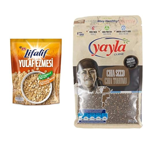 Eti Lifalif Yulaf Ezmesi 500 g x1 + Yayla Gurme Chia Tohumu 500 Gr x1