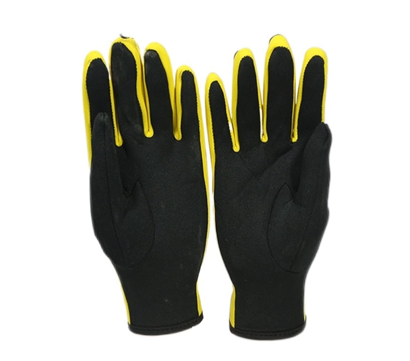 Rękawice surfingowe Cienkie sekcje 1,5 mm Neopren Ciepłe rękawice do nurkowania Sprzęt Deska Pulp ochronny sportów wodnych(Giallo,S palm width 8.5cm)