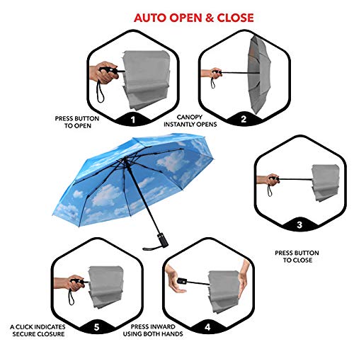 SY COMPACT Travel Umbrella - Windproof Automatic Compact Umbrella, Lightweight Waterproof Design for Backpack & Car, 10-Year Factory Direct by SY COMPACT - Image 3