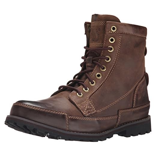 Timberland herr FTM_EK original läder 6 i stövel, Brunbrun mörkbrun nubuckla - 44 EU