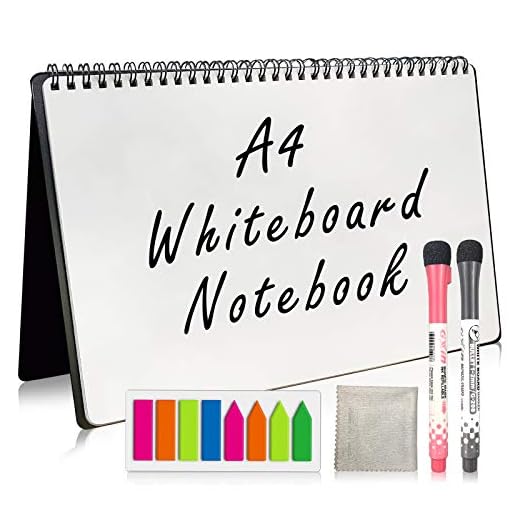 Whiteboard Notebook, NEWYES Dry Erase Board Notebook Meeting Notebook White Board (A4)