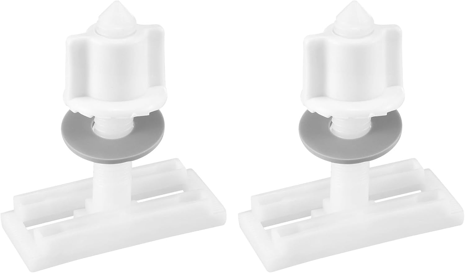 uxcell 2 Set Toilet Seat Hinge Fixings, Plastic Hinge Bolt Screws