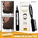 Beard Pen GROOMARANG® Beard Pencil Filler for Men - Natural Enhancer to Fill, Shape and Define - Black or Brown (Black)