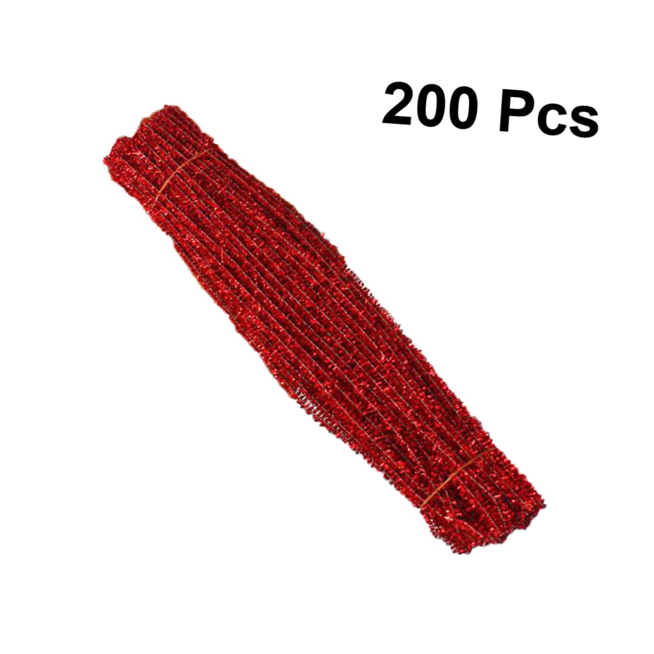 Homoyoyo 200pcs Glitter Modern Christmas Decor DIY Toys Craft Material Easy to Bend Mold