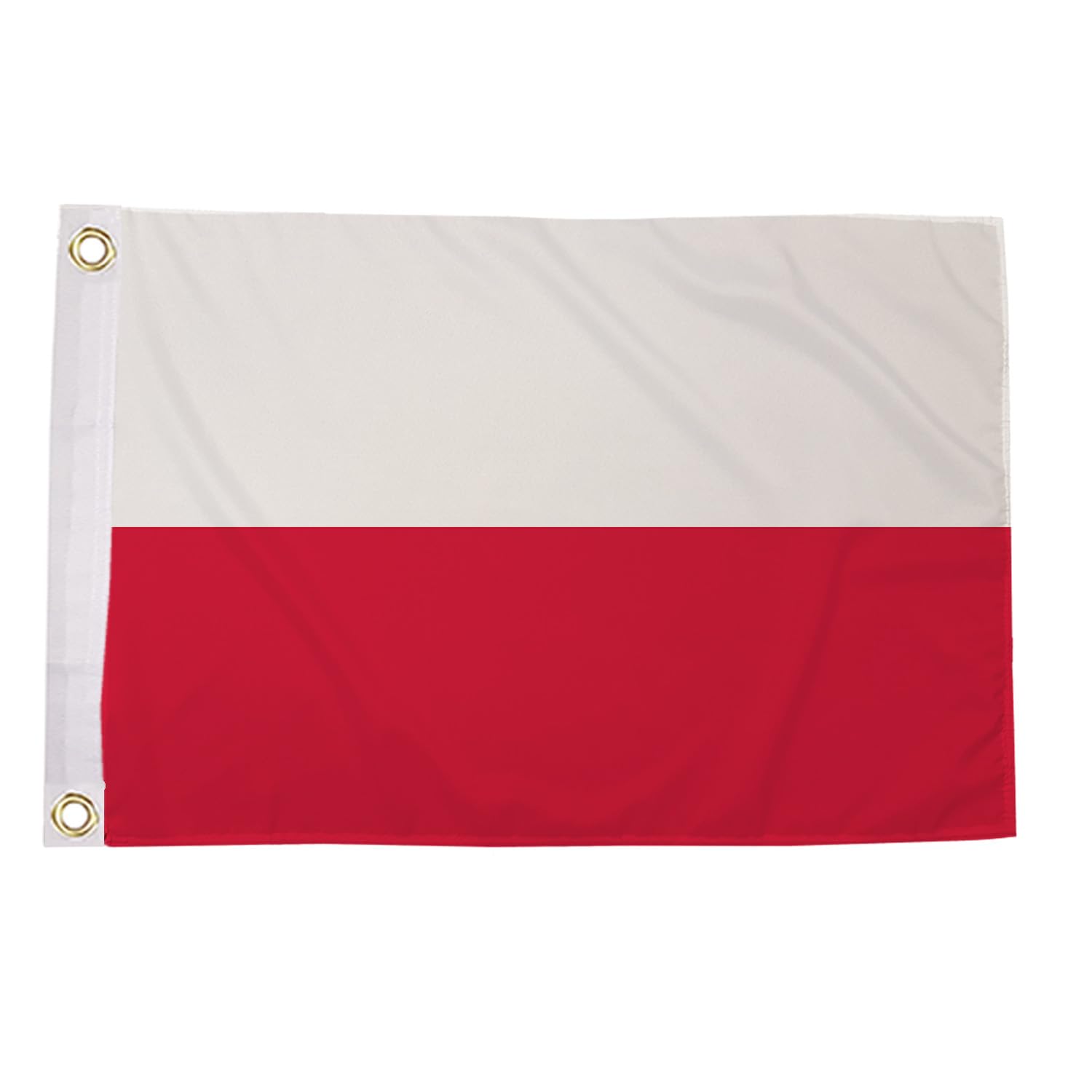 Flagtex Poland Flag 18x12 Inch with Eyelets, Small National Polyester Flag